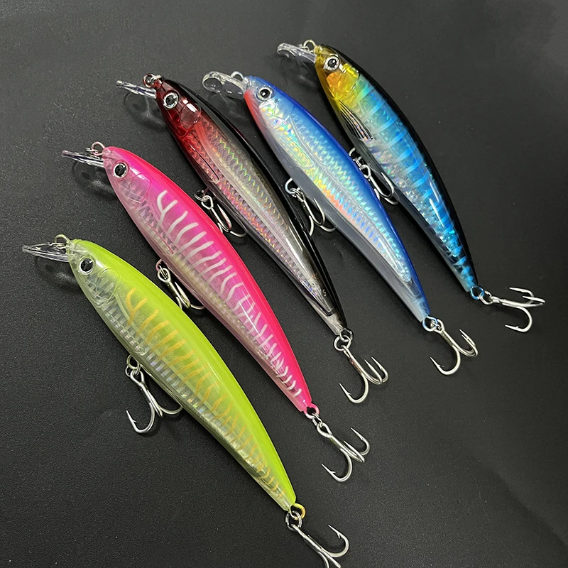 Señuelos Flotantes Wobblers UV Agua Salada Largo Alcance Jerkbait - imagen 4