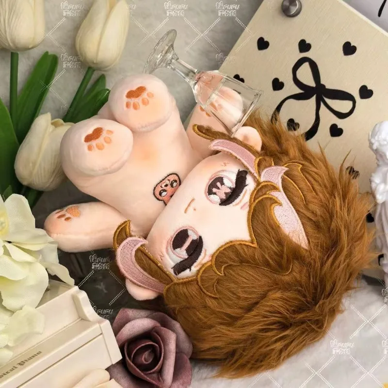 

20cm Anime Game Identity V Barmaid Kawaii Cosplay Soft Cotton Doll Body With Skeleton Demi Bourbon Cartoon Toy Figures Fans Gift