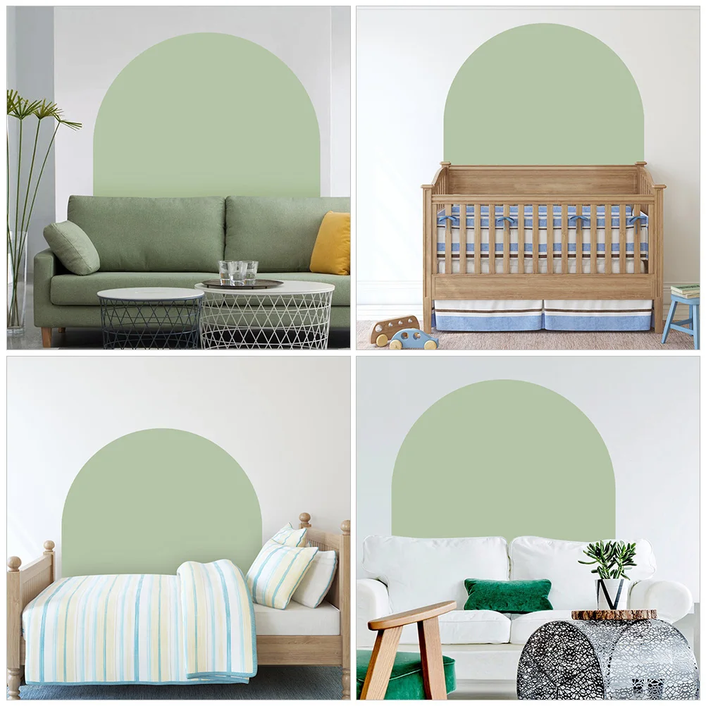 

Geometric Decal Arch Half-Circle Semicircle Headboard Decorative Wall Art Removable Adhesive Modern Home Decoration Bedroom