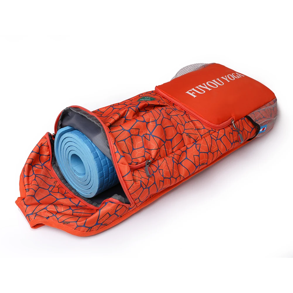 

Fitness Training Yoga Mat Storage Bag Large Capacity Portable Yoga Handbag with Zipper Pocket/Mesh Pocket/Handle for Women Men