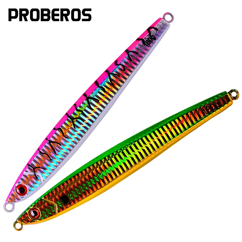 

1pc Deep Sea Boat Fishing Colorful Metal Bottom Sinking Artificial Bait Saltwater Fast Sinking Slow Jumping Trout Tuna Bait