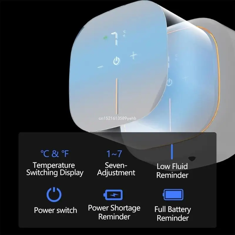Dispensador jabón con inteligente, lavadora manos espumosa montada en pared recargable por USB, adecuada para y