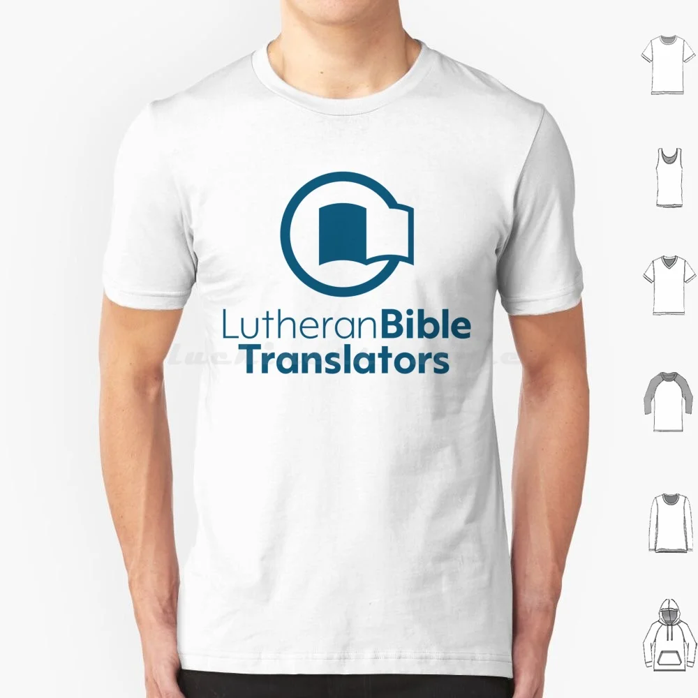 2023 Lutheran Bible Translators Logo T Shirt Cotton Men Women DIY Print Lutheran Bible Translators Translation Culture Globe