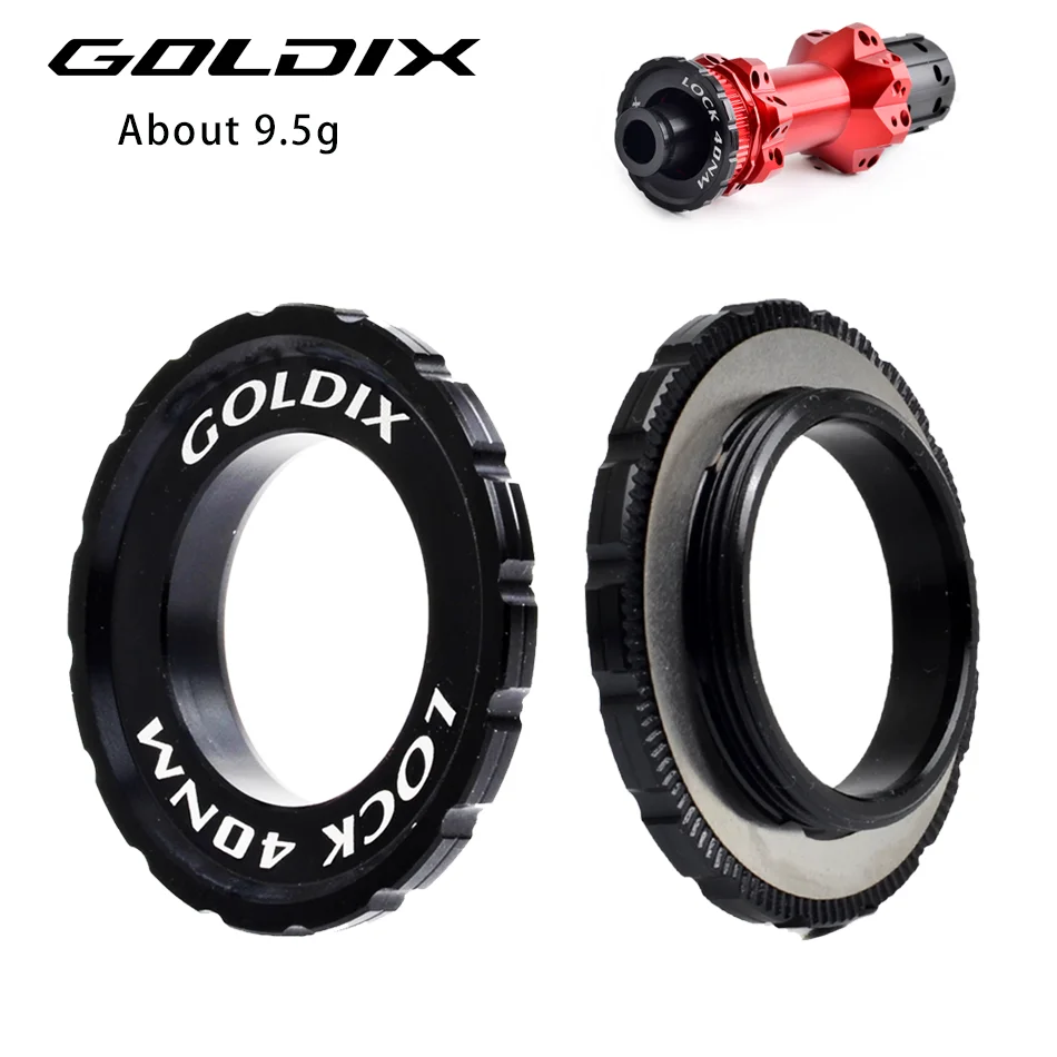 GOLDIX Central Lock Disc Brake Hub Lock Ring 9/12/15mm for Mountain Bike Road Bike Central Lock Hub