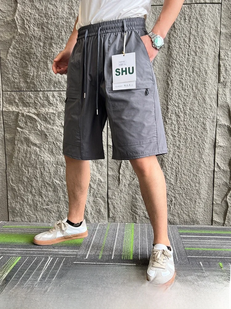 Lightweight Quick-Dry Breathable 3D Tailored Summer Men's Outdoor Casual Sports Shorts Fashionable Polyester Fiber 100%