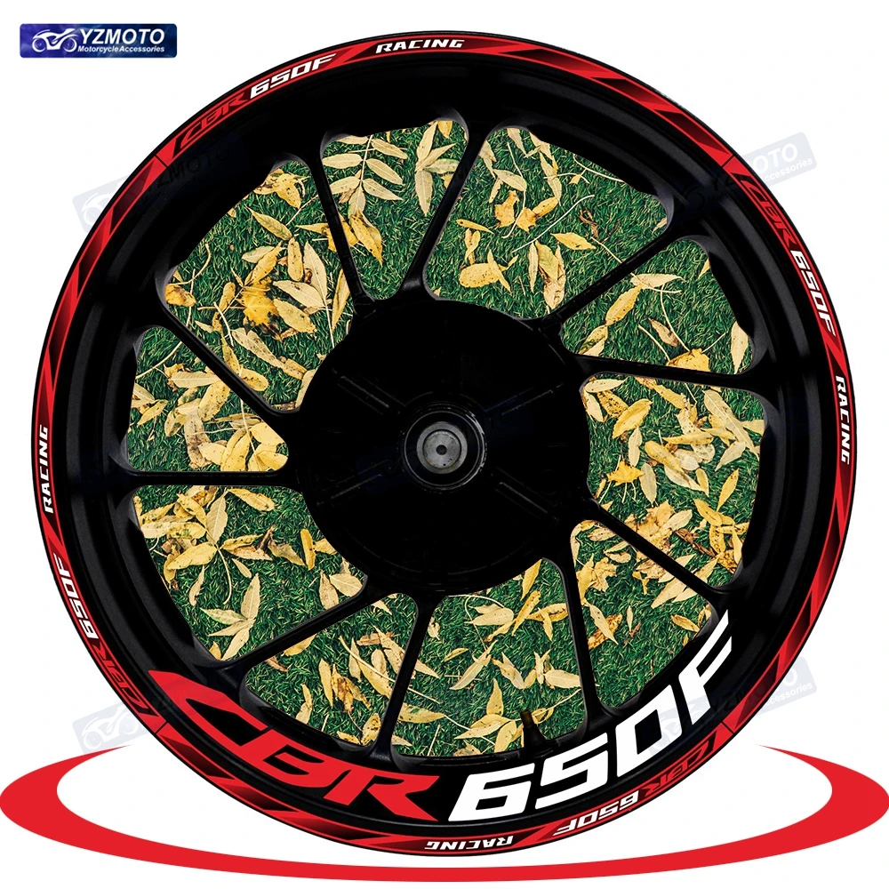 

Для мотоцикла Honda CB650F CB 650F 17-дюймовая наклейка на переднее и заднее колесо, наклейка на ступицу, модифицированные светоотражающие декоративные наклейки на обод