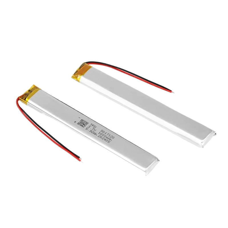 For 8017120 3.7V 1600mAh Rechargeable Lithium Li-ion Polymer Battery