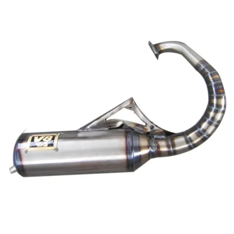 For Honda DIO50 AF18 Period 28 Period Modified V8 Manual Exhaust Pipe Half Group 70-90cc W005 XL125！