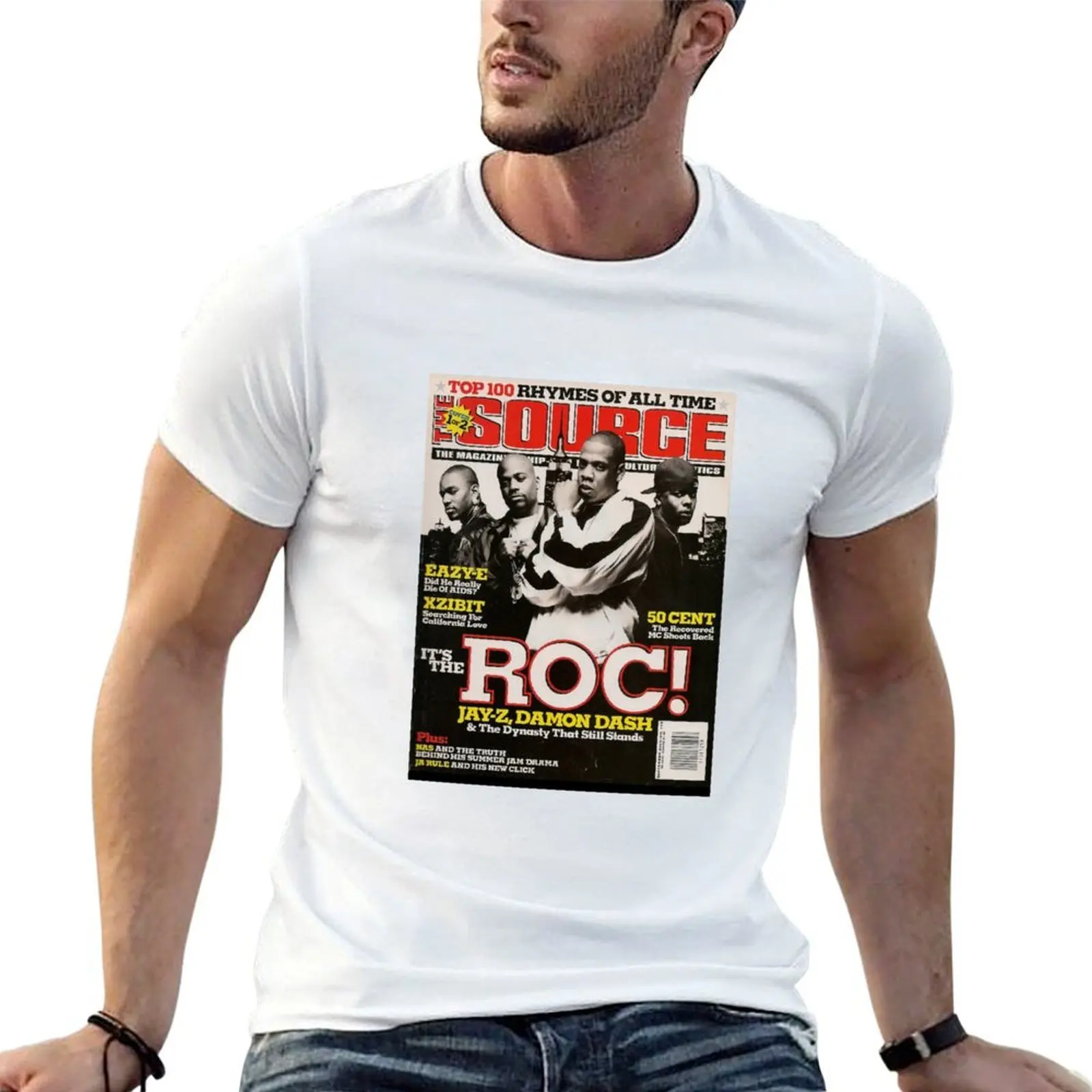 

Jay-Z, The ROC, Source Magazine Cover T-Shirt g man t shirts for men funny t shirts cotton T-Shirt