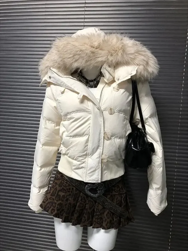 Jackets for Women Single Breasted Hooded Cotton Jacket Coats Thick Warm Parkas Hoodie Jaqueta Feminina Winter Ropa