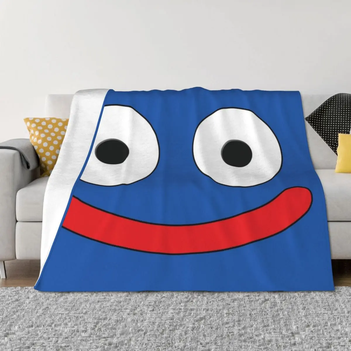 

Slime Face Dragon Quest Throw Blanket for babies Hairy Decorative Throw decorative Blankets