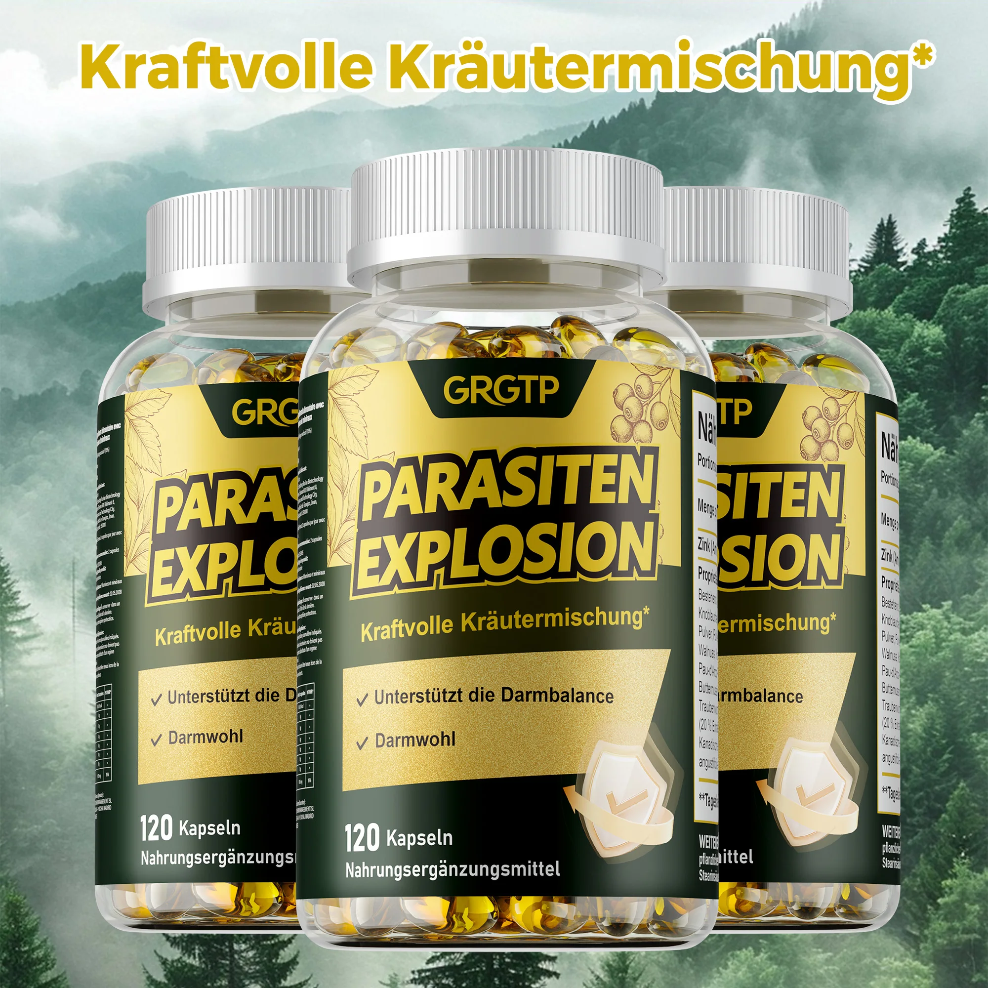 Parasite Explosion Supplement - Gut Health Supplement, Digestive Health, Intestinal Cleansing and Detoxification, Bloating & Gas