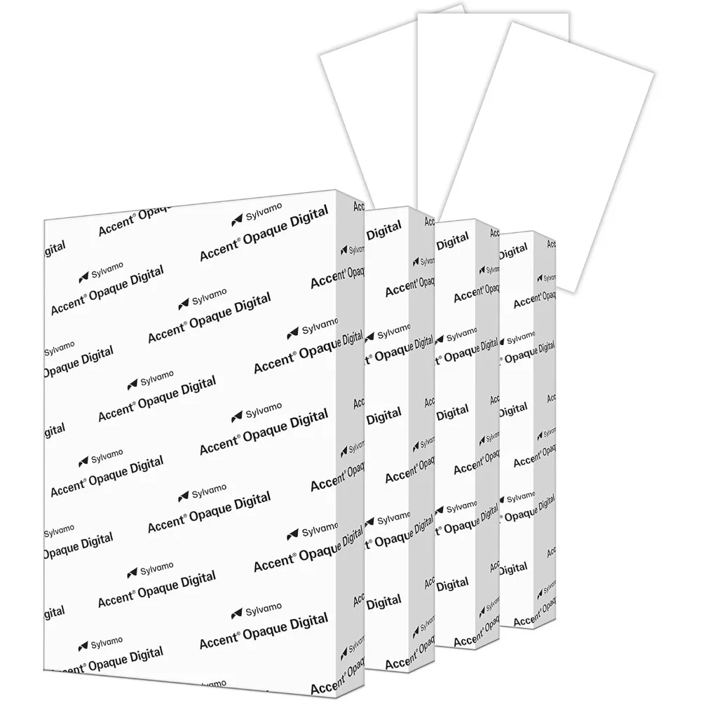 프리미엄 헤비웨이트 화이트 카드지, 18x12 인치, 100lb, 271gsm, 800매 (4권) 매끄러운 인쇄용