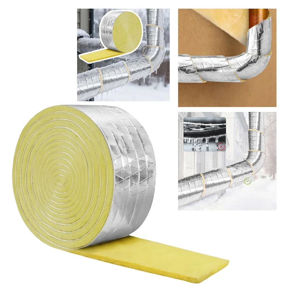 Winter Pipe Insulation Solution Winter Insulation Freeze Protection 7.6 Cm Pipe Insulation Felt Flexible And Easy To Wrap