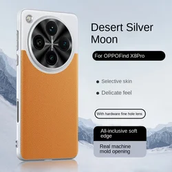 For OPPO Find X8 Pro Case Luxury PU Leather Skin Color Matching Protective Back Cover Case Case For Find X8 X8Pro Phone Shell
