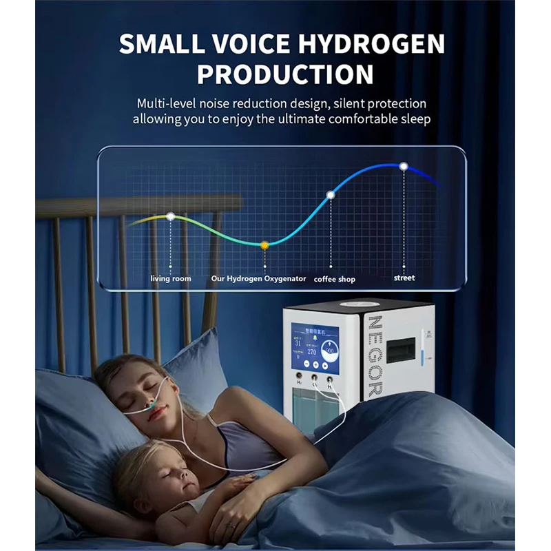 Hydrogen Inhalation Machine Water Generator 900ml 1200ml 1500ml 1800ml Double Outlet Electrolysis Hydrogen Making Machine