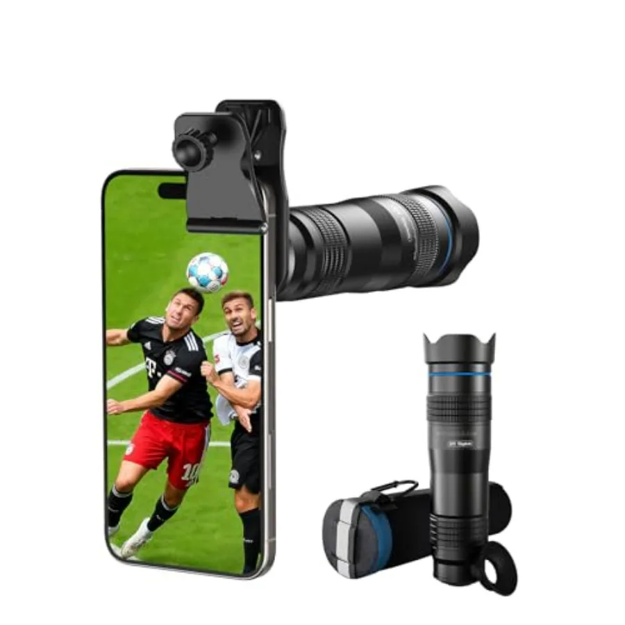 28X HD Telephoto Lens for iPhone/Samsung/Android High Power Telephoto Camera Lens, Universal Smartphone Compatibility