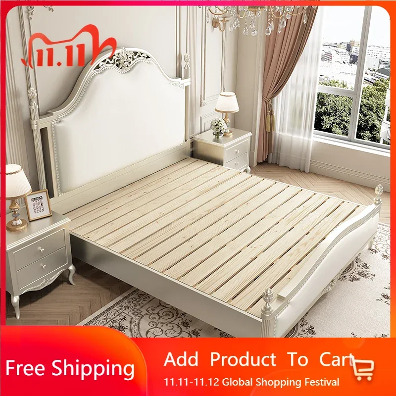 

Terrace Princess Luxury Double Bed Modern Wood Storage Adults Loft Bed Frames Queen Reception Computer Muebles Hotel Furniture