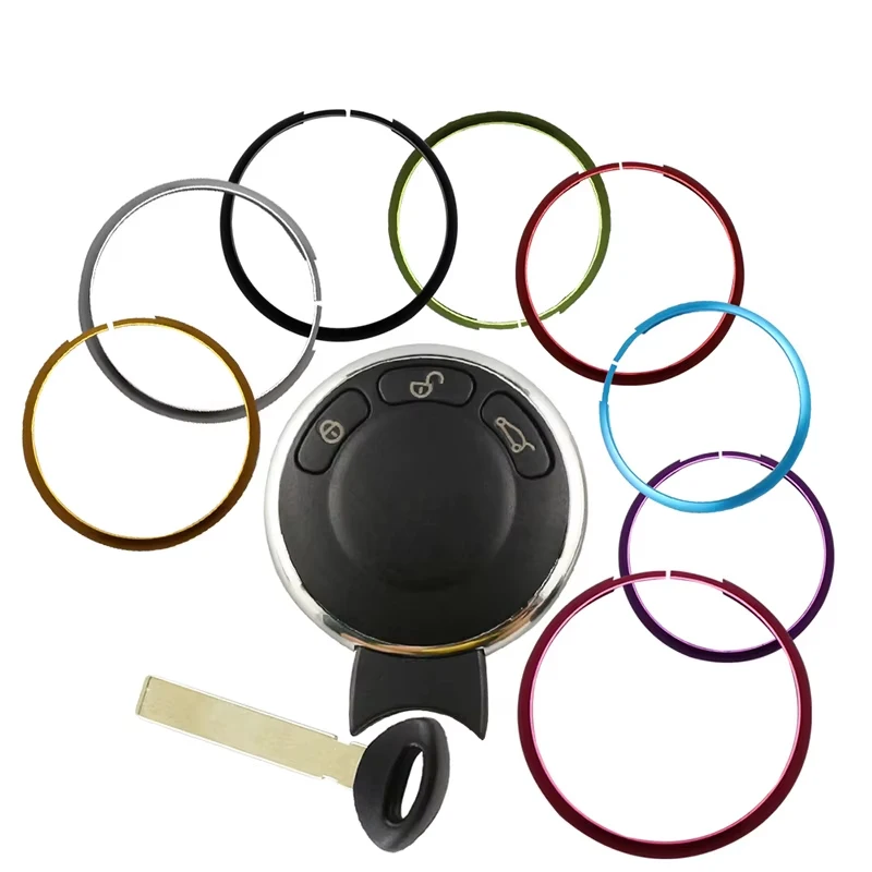 Car Key Shell Aluminum Alloy Styling Ring Keychain Decorations For BMW Mini Cooper Clubman Countryman R55 R56 R57 R58 R59 R60