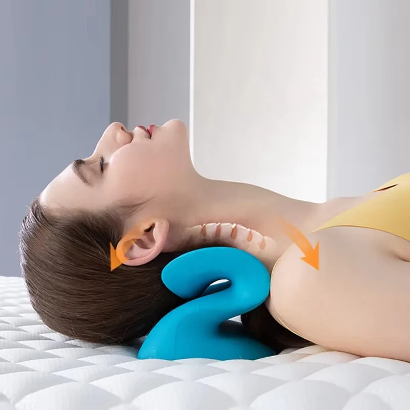 Vertebral retractor Pain relief Traction pillow Neck stretcher