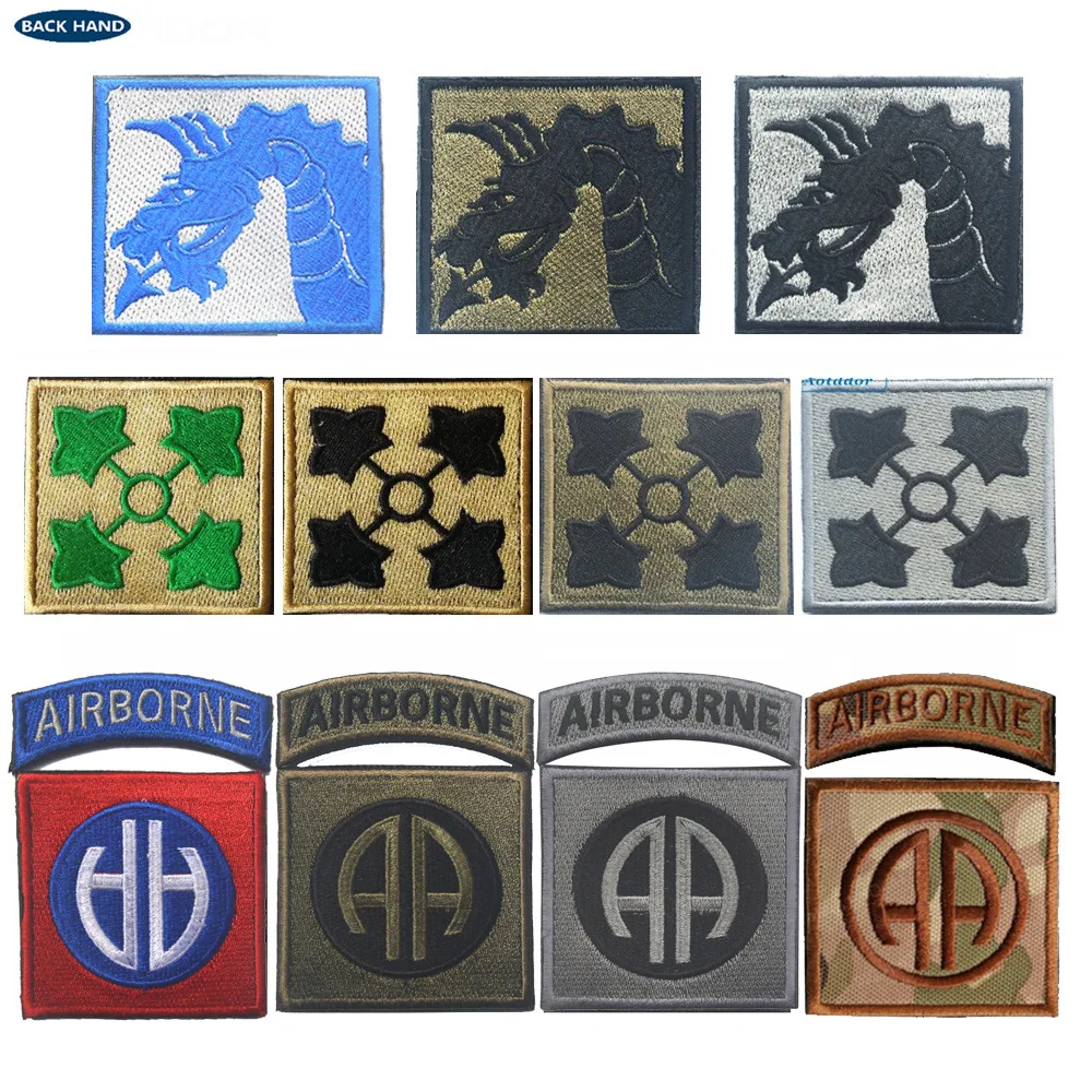 AIRBORNE Embroidered Armband Force Military Tactics Badge Army Fan Clothing Backpack Patches