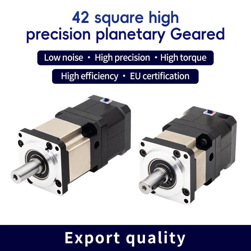 UMOT Ratio 5-100 42mm Nema17 Square Flange Reducer Step Motor DC Speed Regulation Set Precision Planetary Gear Box Stepper Motor
