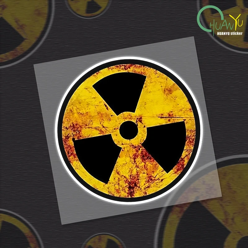 Personality PVC Decal Nuclear Radiation Waterproof Car Sticker on Motorcycle Laptop Decorative