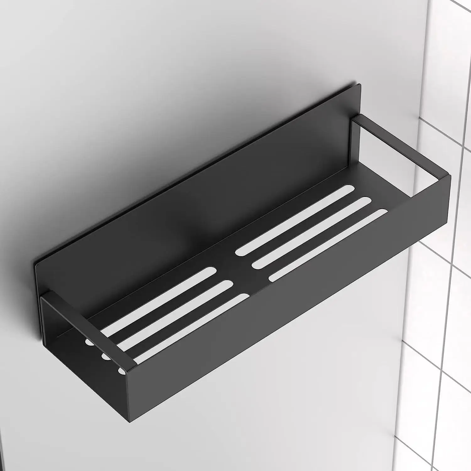 Imagem -03 - Cremalheiras Magnéticas Parede Duráveis do Refrigerador Cremalheiras do Armazenamento do Tempero Prateleira de Especiarias Magnética Multiúso Organizador do Armazenamento