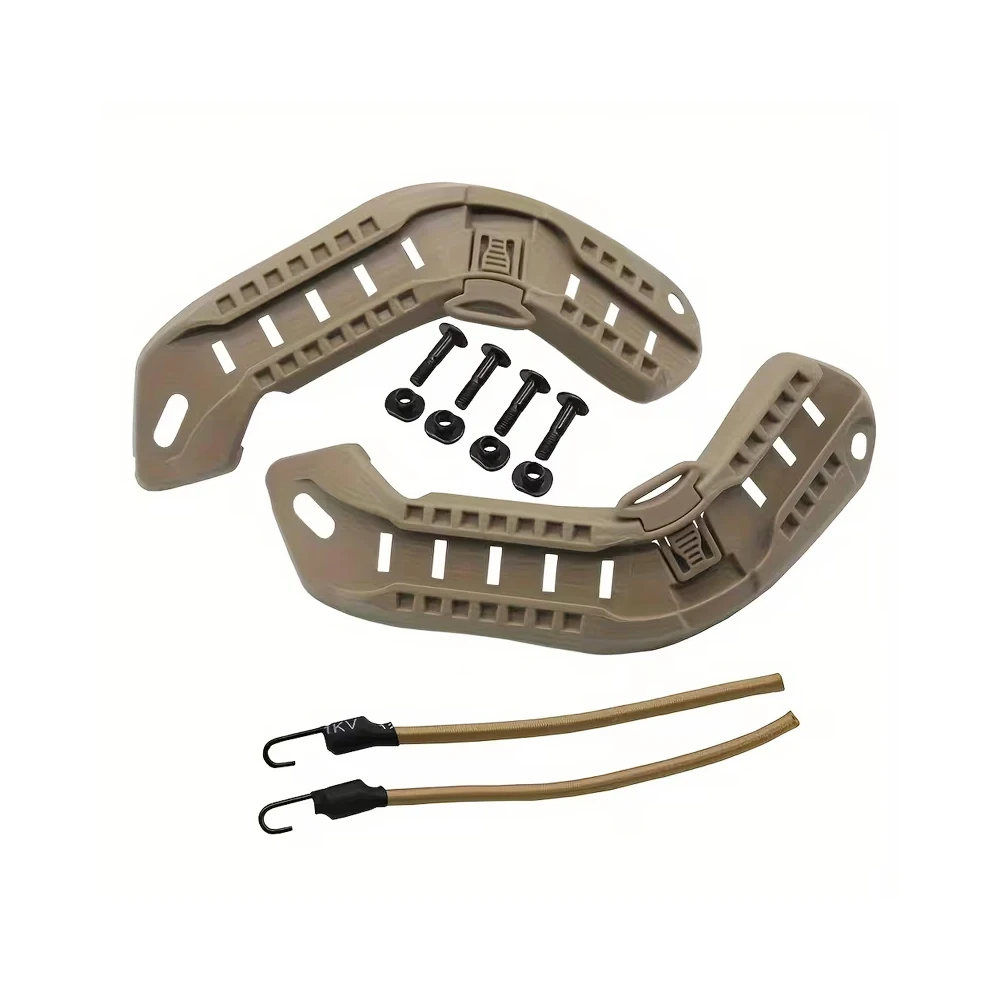 Tactical Helmet Rail Mount Accessory Side Rails Kit for High Cut Fast Helmet with Screws