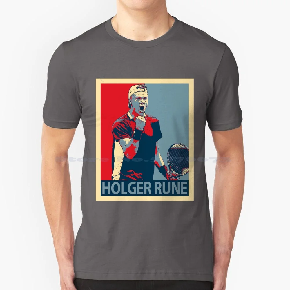 Holger Rune T Shirt 100% Cotton Tee Holger Rune Tennis Holger Rune Atp Holger Rune Us Open Holger Rune Trending Team Holger