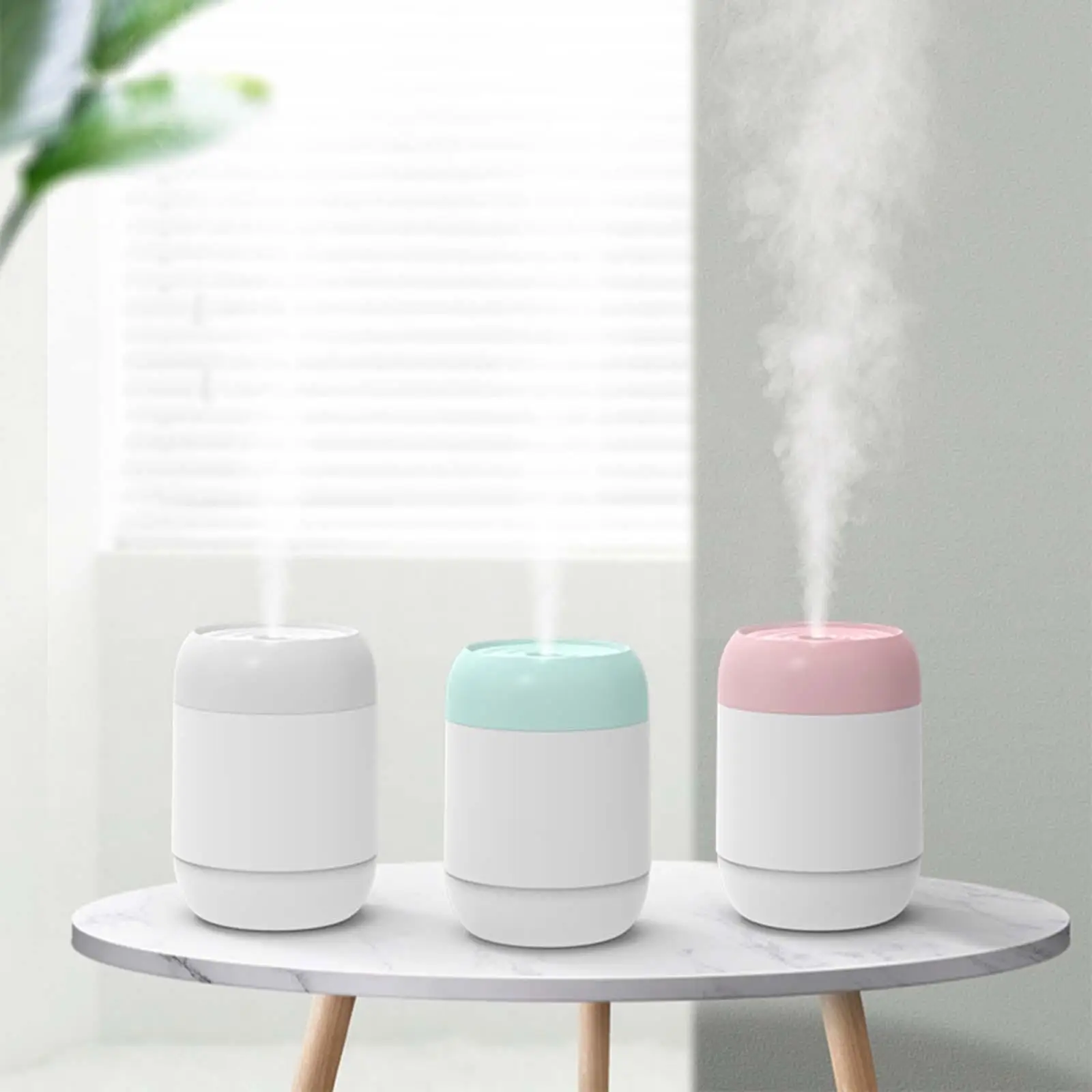 미니 쿨 미스트 가습기, 매우 조용한 220ml USB, 여행 아기 방 침실용