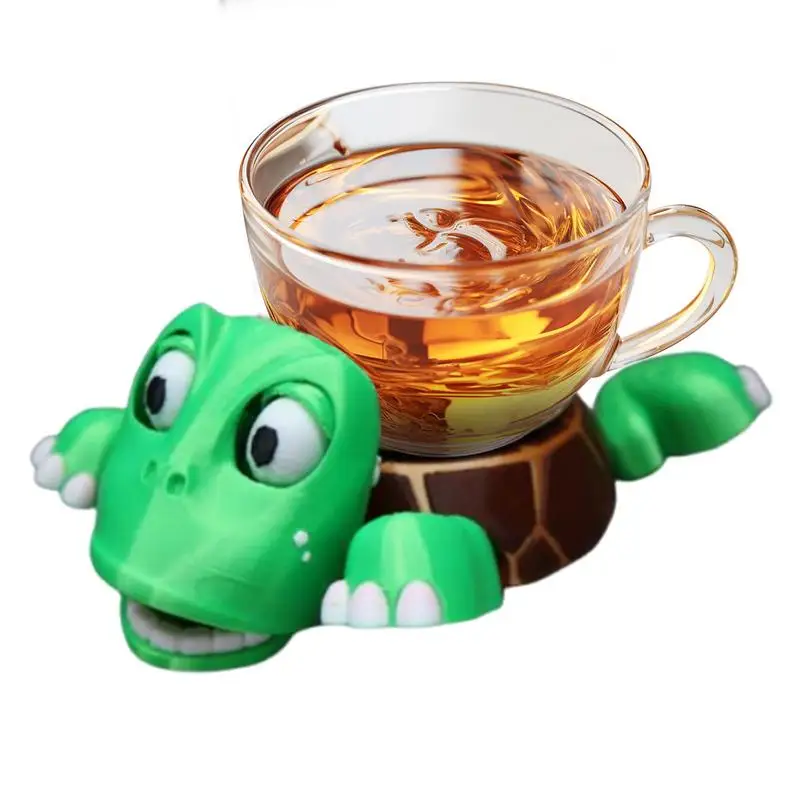 

Cute Turtle Panda Cup Mat Table Animal Coaster Cute Coasters Animal Funny Non-Slip Drinks Coffee Mug Mat for Kitchen