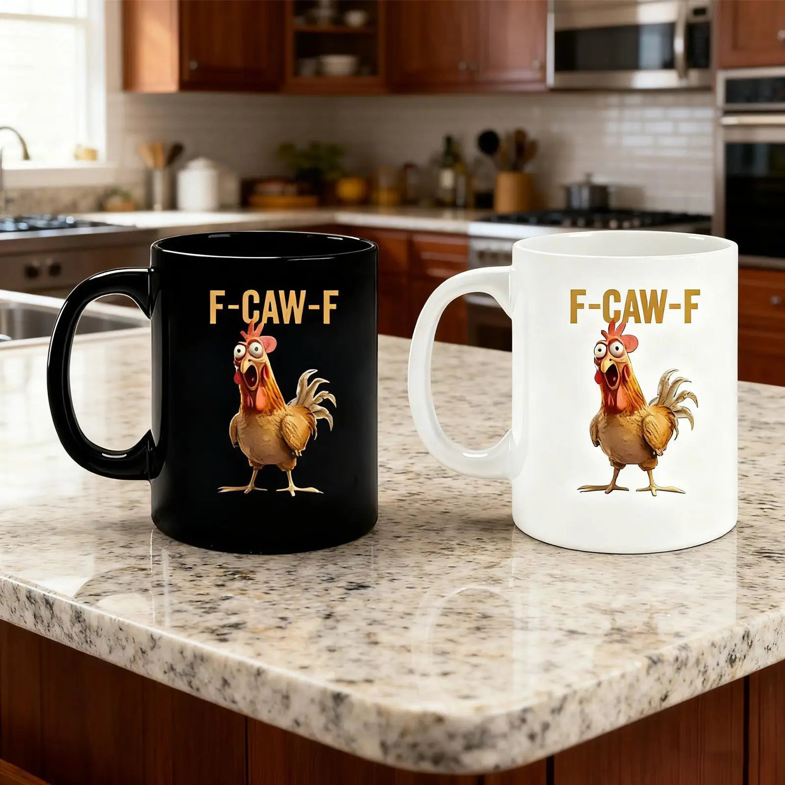 Mug For Coffee 350ml Reusable Funny All-Season Rooster Pattern Ceramic Water Mug For Tea Milk Chocolate Beer Home Camping Hotel