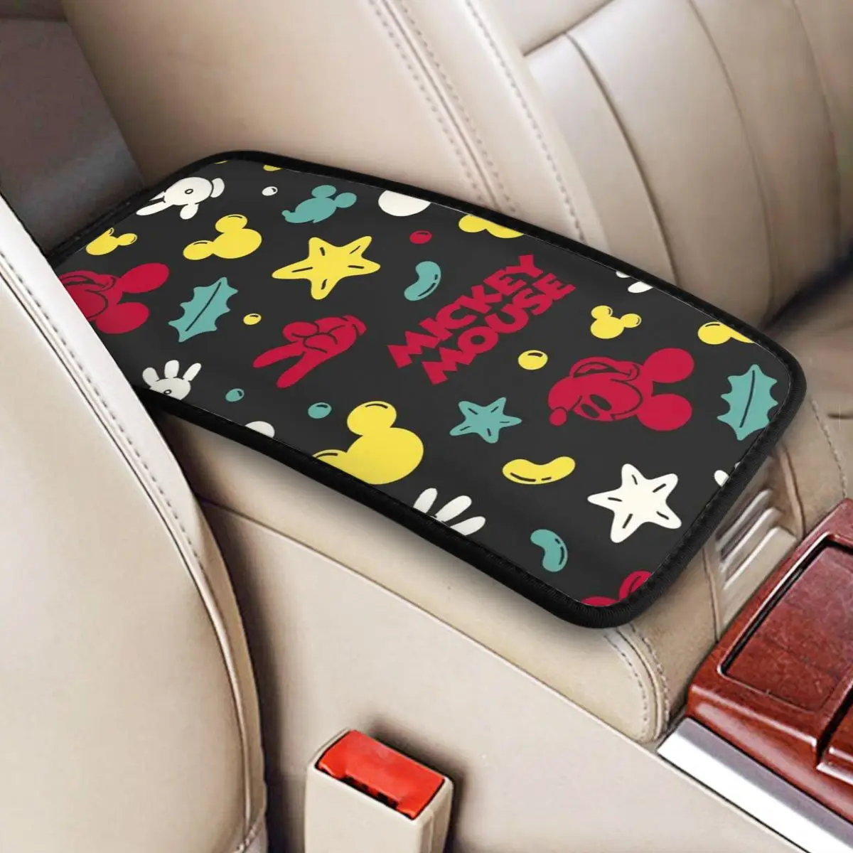 

Mickey Minnie Mouse Car Interior Accessories Center Console Protector Armrest Storage Box Cover For Most Vehicles
