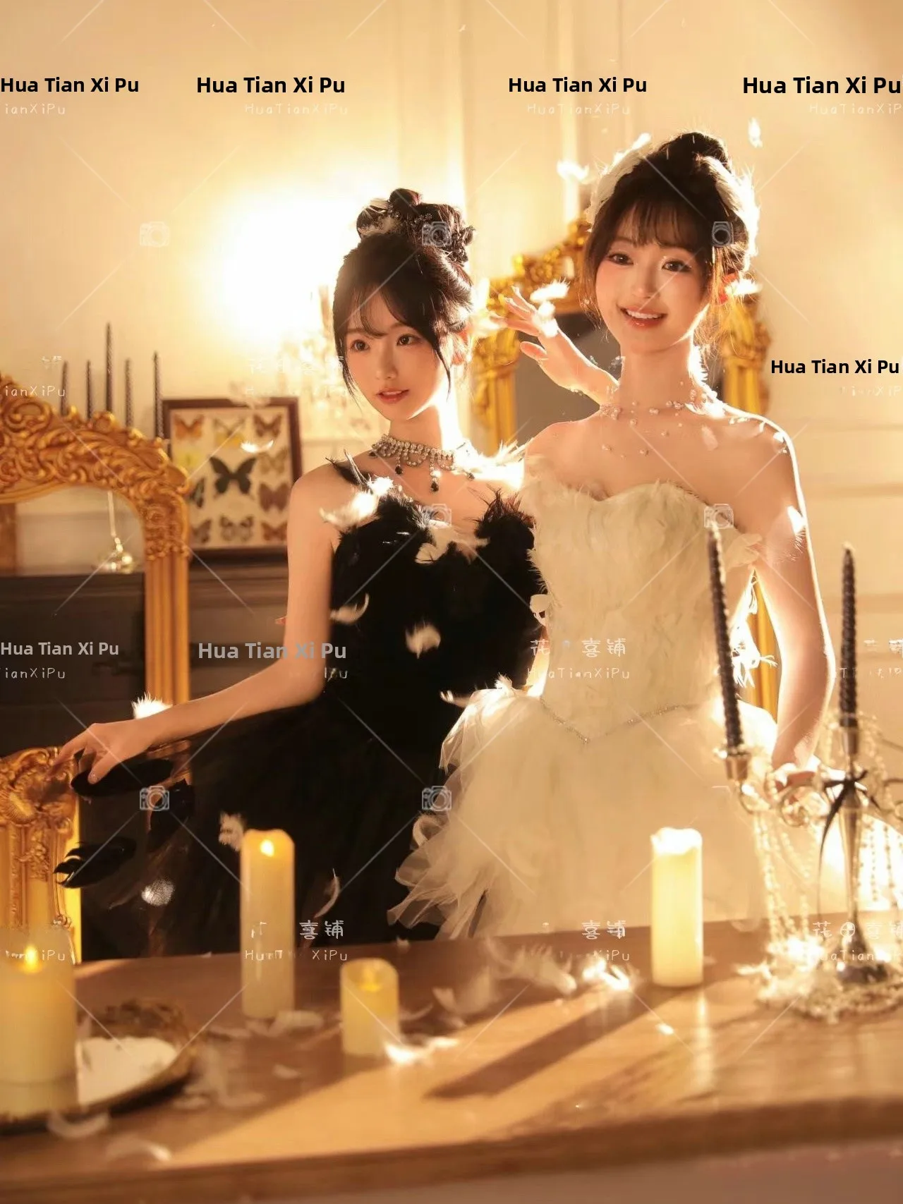 

Костюм для художественной фотосъемки: черно-белый, в стиле принцессы-лебеди, для создания праздничной атмосферы на день рождения, одежда для фотосессий с друзьями