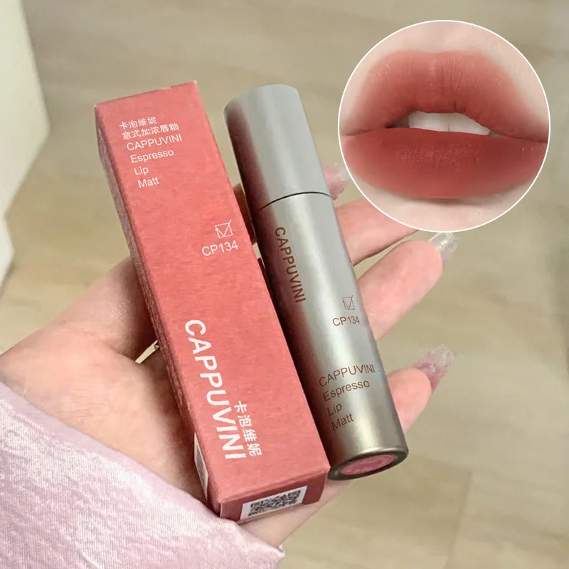 長持ちするベルベットマットリップバーム - 防水、汚れに強いリップグロス、自然な素肌のような滑らかさ、汚れに強いリップメイク