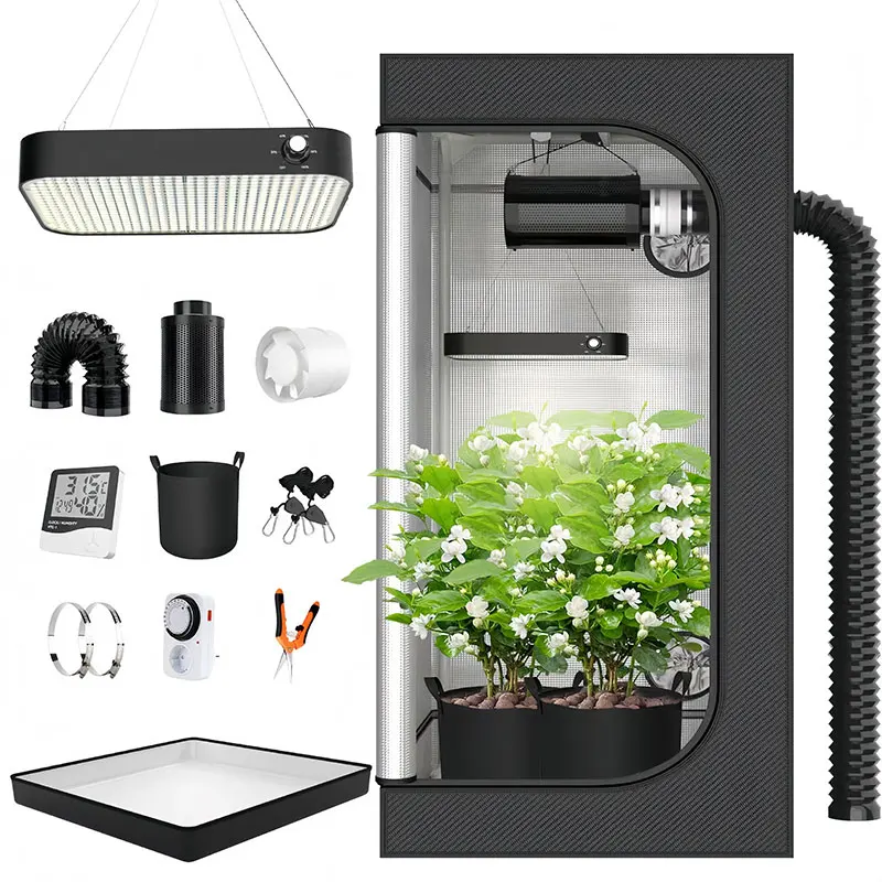 

Joystar 60*60*160cm Indoor Grow Box Aluminium Frame Indoor Greenhouse Grow Tents With Complete Kit