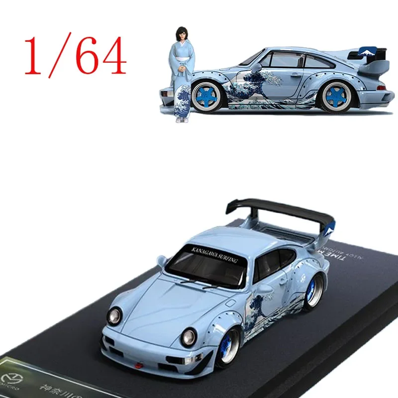 

TM литой под давлением 1:64 Porsche, модель автомобиля из сплава Porsche 911 (964) Kanagawa Wave Livery Play Vehicles, игрушки для мальчиков, оригинальная коробка