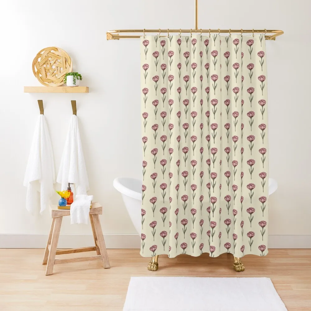 

Blush floral Shower Curtain Anime Bathroom For Bathrooms Curtain