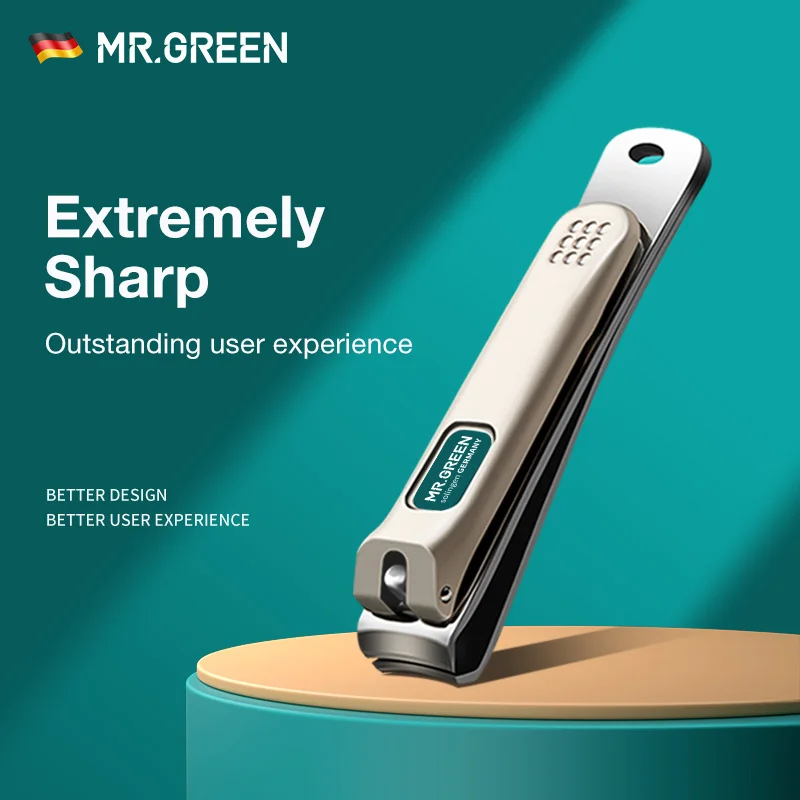 MR.GREEN Nail Clippers Stainless Steel Curved blade Clipper Fingernail Scissors Cutter Manicure tools trimmer with nail files