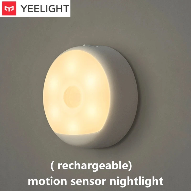 Yeelight LED Night Light Motion Sensor Light Rechargeable Built-in Light and Motion Sensors Suitable For Bedroom Closet Hallway