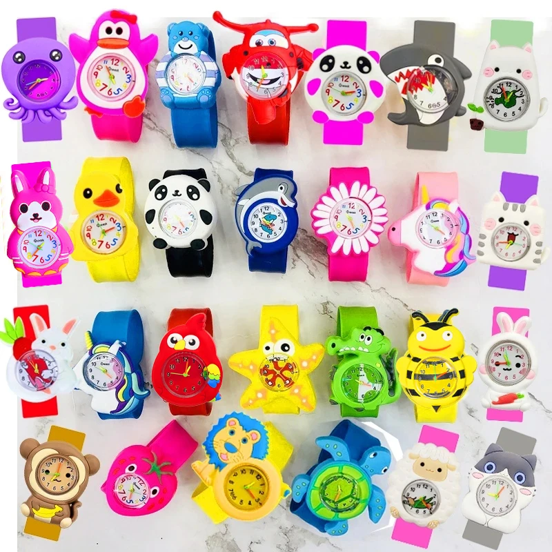 2024 New Cartoon Children\'s Watch Birthday Gift Kindergarten Activity Gift Baby Preliminary Understanding Time Toy Kids Watches