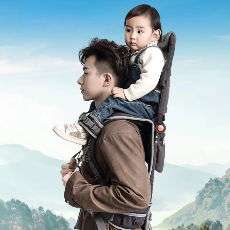 

Multifunctional Back Type Cold-proof Saddle Shoulder Seat Baby Travel Portable Outing Back Frame Baby Hiking Carrying Backpacks