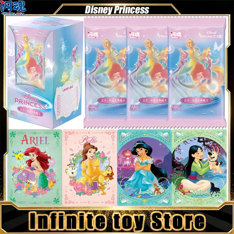 SHININGSOUL Disney Princess Card Undefined Vol.1 Echte Anime-Sammelkarten-Sammlung Spielzeug Geburtstagsgeschenke für Jungen und Mädchen