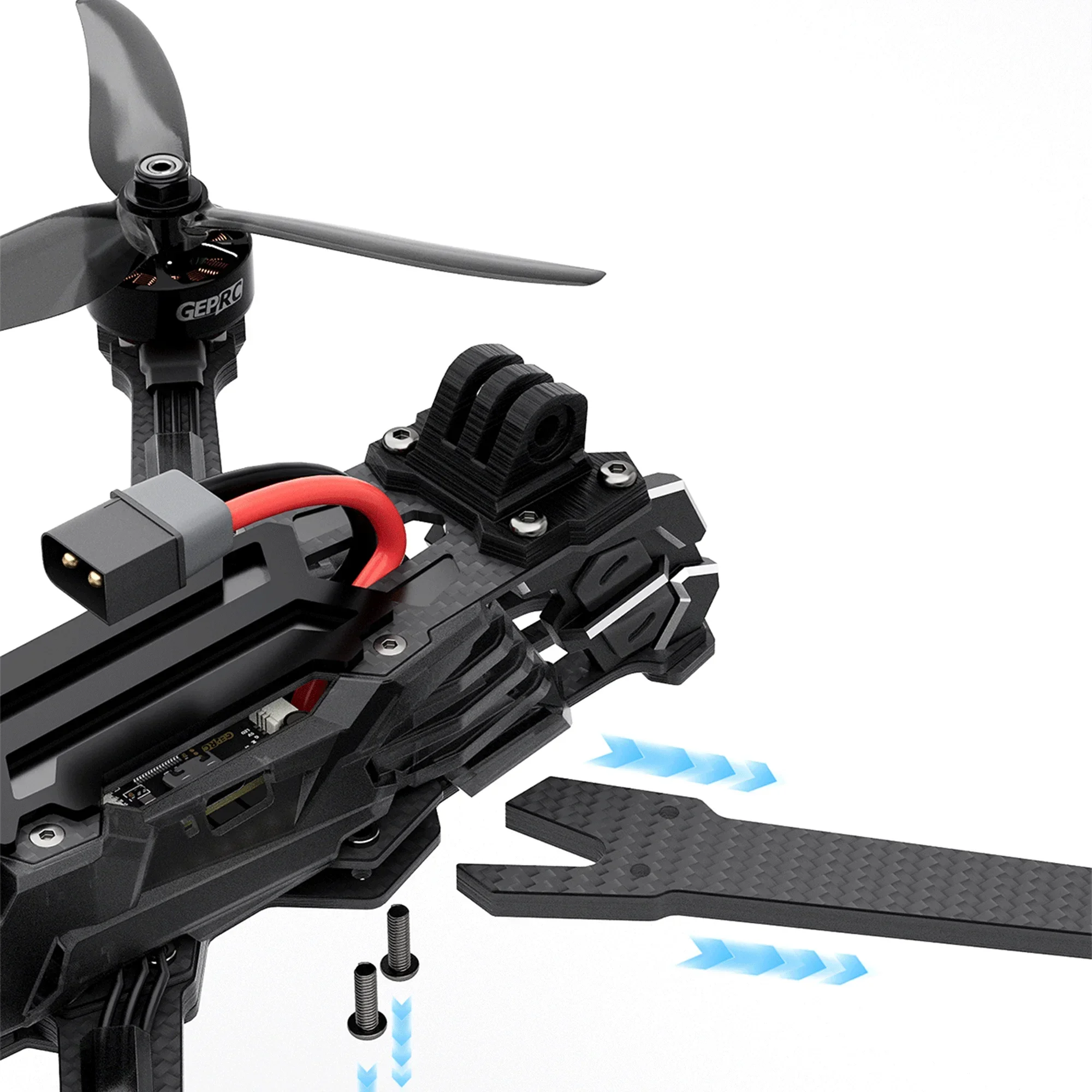 GEPRC Vapor X5/X6/D5/D6 O4 Pro WTFPV طائرة بدون طيار حرة 5 بوصة 6 بوصة FPV كوادكوبتر 2207E 2407E موتور تاكر H60_BLS 60A 4IN1 ESC