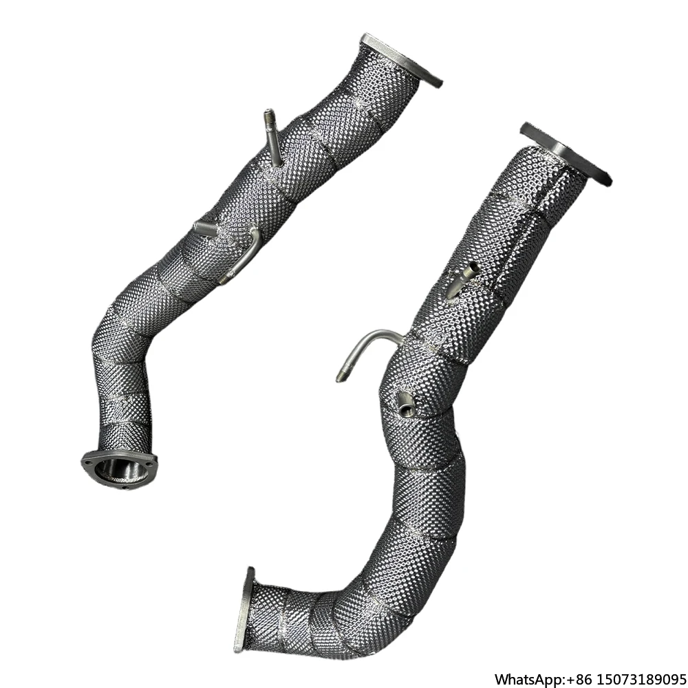 Exhaust Downpipe  Pipe Header for 718 GT4 RS 4.0L 2022-2025