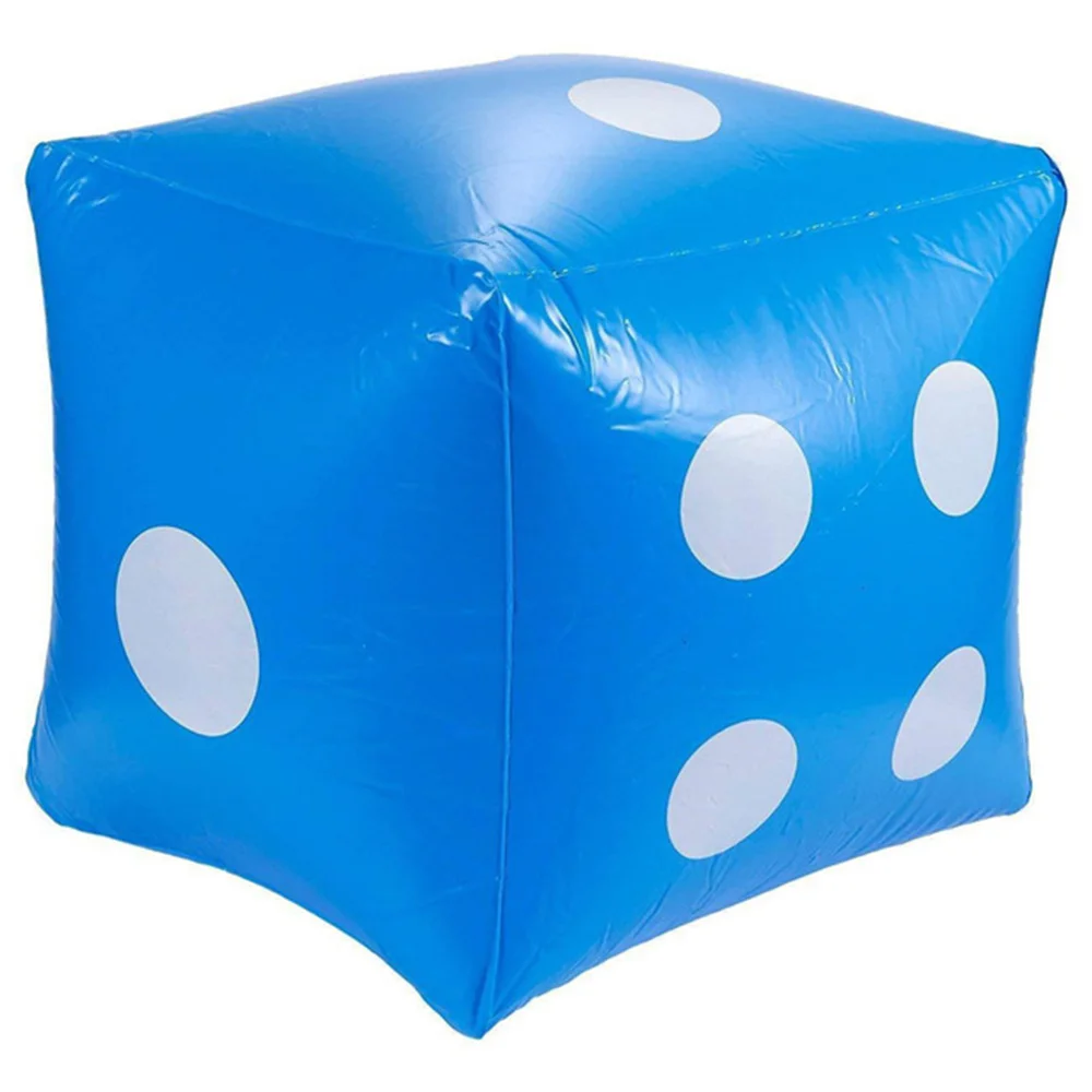 35cm Inflatable Multi Color Blow-Up Cube  Dice Toy Stage Prop Group Game Tool Casino Poker Party Decorations Pool Beach Toy