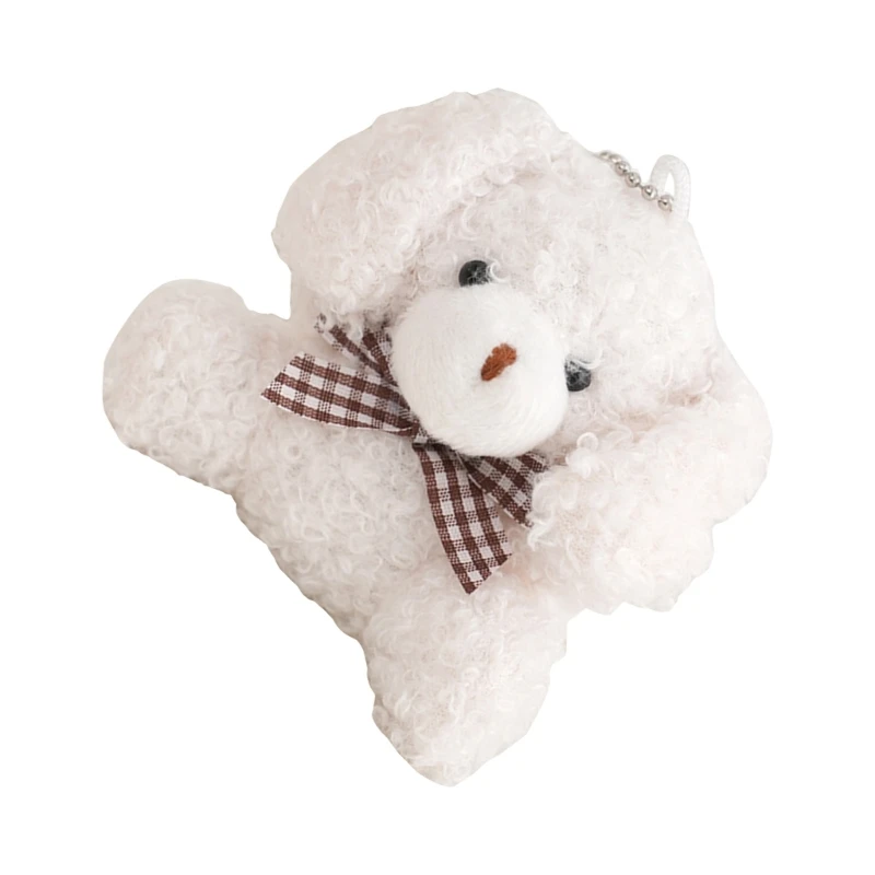 Sang Trọng TeddyDog Búp Bê Móc Khóa Trang Trí Hoạt Hình Mặt Dây Chuyền Cho Túi Ví Tote Lô Mặt Dây Chuyền Búp Bê Nhồi Móc