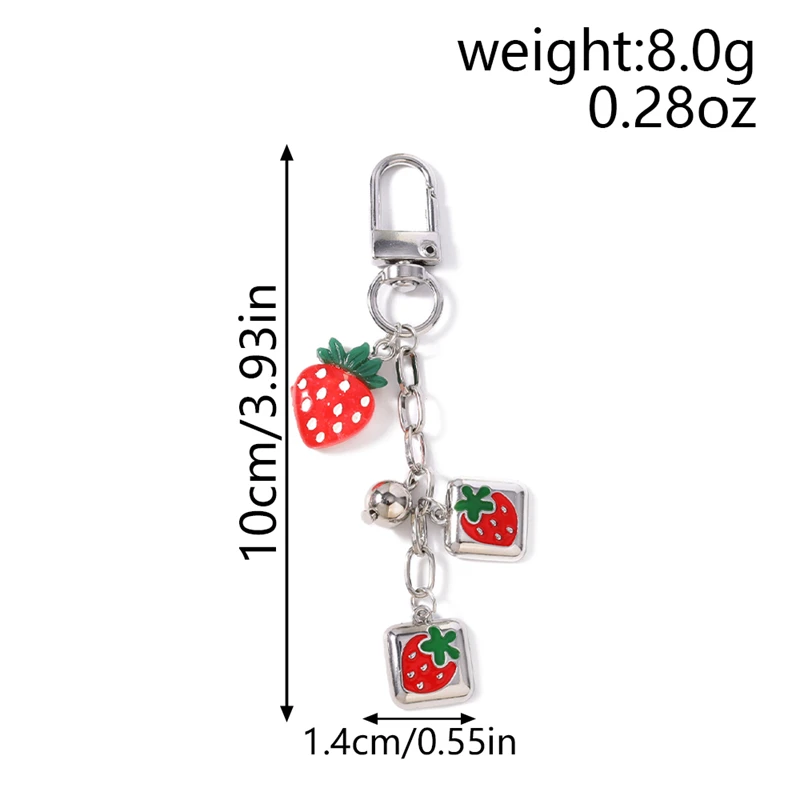 Modische Frucht-Kirsch-Schlüsselanhänger, Emaille-Herzanhänger, Schlüsselringe für Damen und Herren, Autoschlüssel, Handtaschen-Schlüsselanhänger, Accessoires, DIY-Geschenke – Detail 40