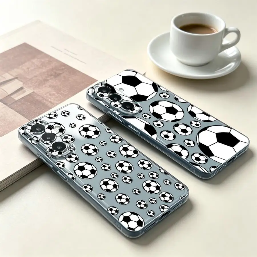 Funny Football Case for Samsung Galaxy A34 A35 A54 A15 A52 A31 A25 A51 A14 A16 A26 A24 A33 A52 A36 A27 A55 A23 A56 A50 Phone